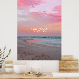 ピンクブルーワンフォト保自然継続中 ポスター