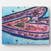 ピンクブルー信仰グリッターハートアートプリントプラーク フォトプラーク (正面)