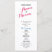 ピンクブルー大理石カード プログラム (裏面)