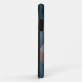 ピンクブルー抽象芸術ピラミッドパターンケースメイトフォン Case-Mate iPhoneケース (裏面/右)