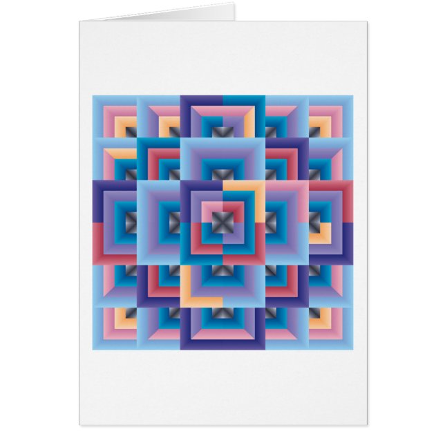 ピンクブルー抽象芸術 (正面)