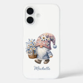 ピンクブルー春の花のノーム Case-Mate iPhoneケース (裏面)