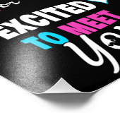 ピンクブルー神与え私たちクリスチャンのジェンダーを明かす フォトプリント            (角)