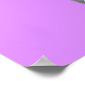 ピンクブルー美しいネイルサロン価格表メニュー ポスター (角)