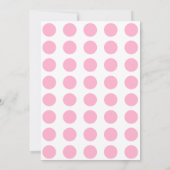 ピンクブルー誕生日招待状for Girls 招待状 (裏面)