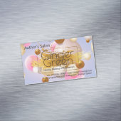 ピンクブルー金ゴールドバルーン マグネット名刺 (インサイチュ)