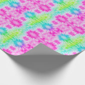 ピンクブルー&グリーン絞り染めラッピング紙 ラッピングペーパー (角)