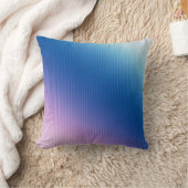 ピンクブルー，ピンク，ストライプグラデーション, クッション (ブランケット)