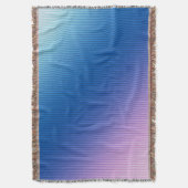 ピンクブルー，ピンク，ストライプ色，グラデーションピンク色グラデーション スローブランケット (正面縦)