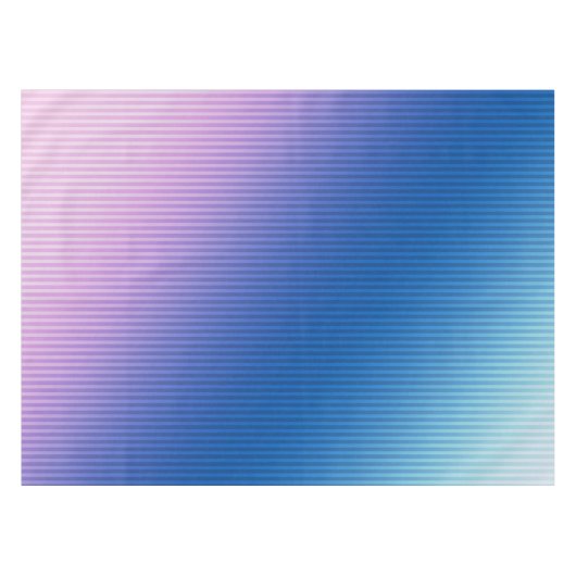 ピンクブルー，ピンク，ストライプ色，グラデーションピンク色グラデーション テーブルクロス (正面(横))