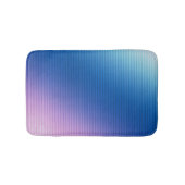 ピンクブルー,ピンク,ストライプ色,グラデーションピンク色グラデーション バスマット (正面)