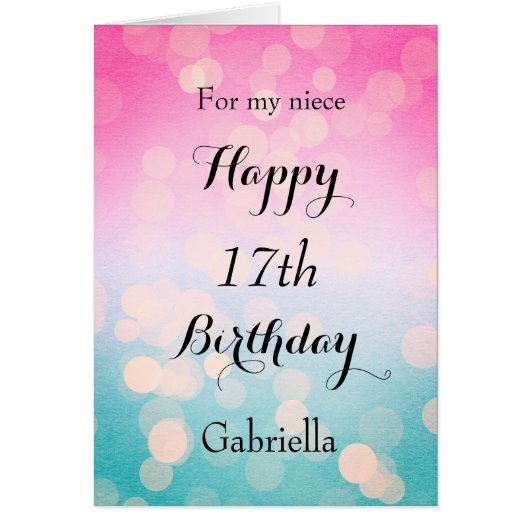 ピンクブルー《写真》ぼけ味姪17誕生日 (正面)