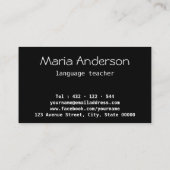 ピンクブルー,抽象芸術,パターン 名刺 (裏面)