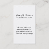 *~ピンクブルー。霊気マスター実施記号 名刺 (裏面)