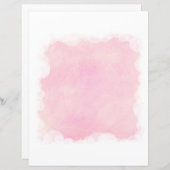 ピンクブレンドホワイトクラウドベビースクラップブック紙 (正面/裏面)