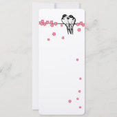 ピンクブロッサムエンチャントフォレスト《鳥》アメリカゴガラ結婚ズ 招待状 (裏面)