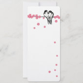 ピンクブロッサムエンチャントフォレスト《鳥》アメリカゴガラ結婚ズ 招待状 (裏面)