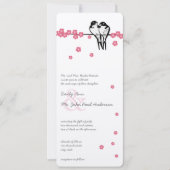 ピンクブロッサムエンチャントフォレスト《鳥》アメリカゴガラ結婚ズ 招待状 (正面)