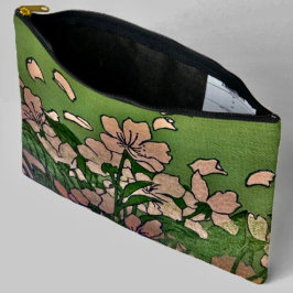 ピンクブロッサムカスケードプリントカットソーバッグ アクセサリーポーチ