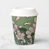 ピンクブロッサムカスケード紙カップ 紙コップ (正面)