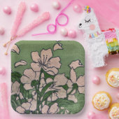 ピンクブロッサムカスケード紙プレート ペーパープレート (パーティー)