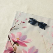 ピンクブロッサムブランチバスタオル ビーチタオル (インサイチュ)