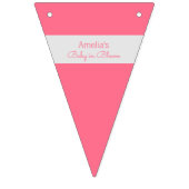 ピンクブロッサムベビーイン開花 バンティングフラッグ (第2の旗)