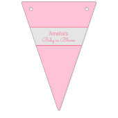 ピンクブロッサムベビーイン開花 バンティングフラッグ (第1の旗)