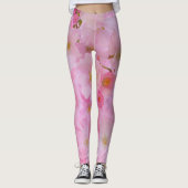 ピンクブロッサムヨガレギンス レギンス (正面)
