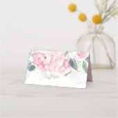 ピンクブロッサムヴィンテージウェディング プレイスカード (裏面)