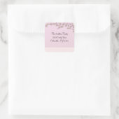 ピンクブロッサム住所 シール (バッグ)