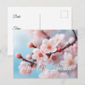 ピンクブロッサム魔法 インビテーションポストカード (正面/裏面)