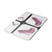 ピンクブロドライヤー浴室用浴室 バスマット (アングル)