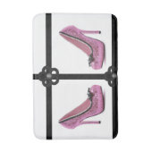 ピンクブロドライヤー浴室用浴室 バスマット (正面縦)