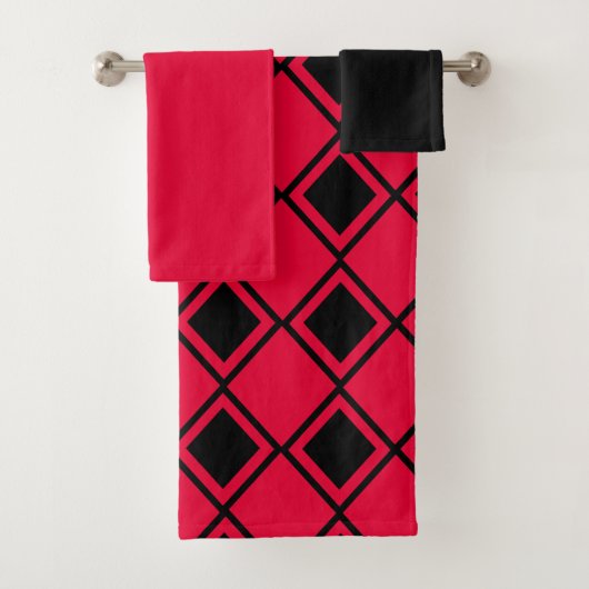 ピンクブロブハーレキン バスタオルセット (インサイチュ)