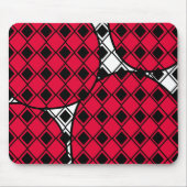 ピンクブロブハーレキン マウスパッド (正面)