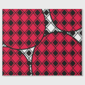 ピンクブロブハーレキン ラッピングペーパー (フラット)