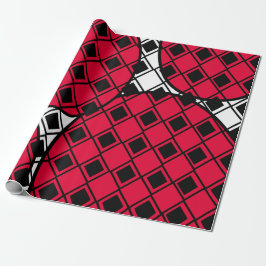 ピンクブロブハーレキン ラッピングペーパー