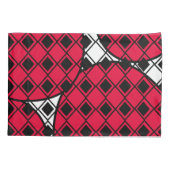 ピンクブロブハーレキン 枕カバー (裏面)