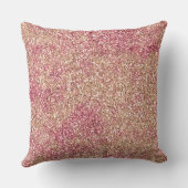 ピンクブロンズグラデーションスパークルグリッター クッション (裏面)