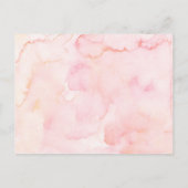 ピンクブロンドエンジェルベビー天国ベビーのために本を送信 インビテーションポストカード (裏面)