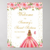 ピンクブロンドヘアガールSweet sixteenへようこそ ポスター (正面)