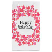 ピンクブーケの母の日 スモールペーパーバッグ (正面)
