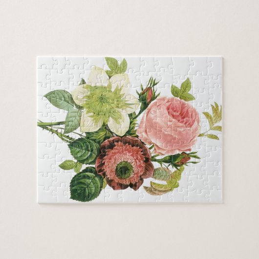 ピンクブーケヴィンテージジグソーパズル ジグソーパズル (横)