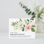 ピンクブーケ新しい住所ニューハウス ポストカード (スタンド正面)