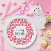 ピンクブーケ母の日 ペーパープレート (パーティー)