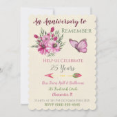 ピンクブーケ 招待状 (正面)