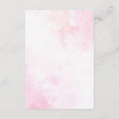 ピンクブーゲンビリア熱帯林ウェディングシャワー エンクロージャーカード (裏面)