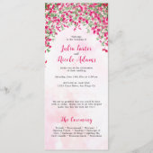 ピンクブーゲンビリア熱帯林ウェディングシャワー プログラム (正面)