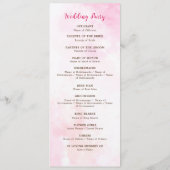 ピンクブーゲンビリア熱帯林ウェディングシャワー プログラム (裏面)